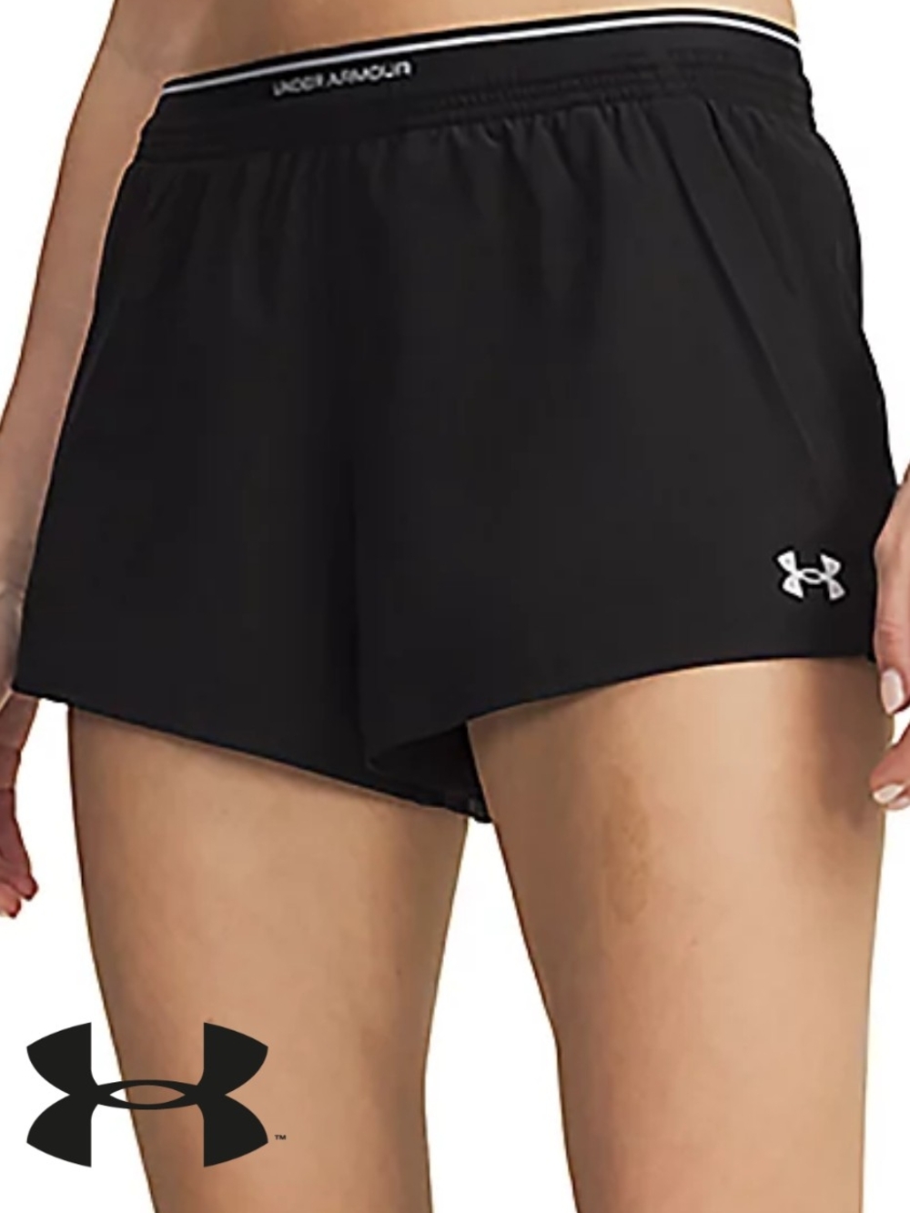 NWT Under Armour Women's UA Vanish Shorts 3 Inches- BLACK